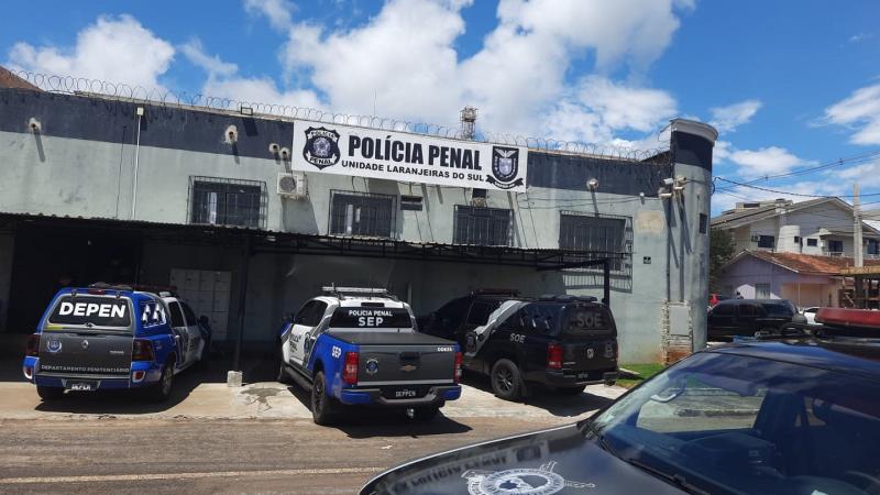 PolÃ­cia Penal desencadeia operaÃ§Ã£o nas cadeias pÃºblicas de Guarapuava e Laranjeiras do Sul
