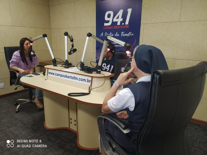 Programa Alegria Geral recebe a visita das coordenadoras da Catequese a nÃ­vel de ParÃ³quia e Diocese.