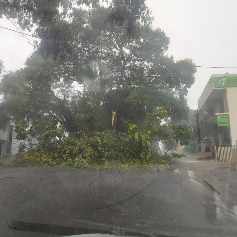 Fortes chuvas causam estragos na região de Laranjeiras do Sul