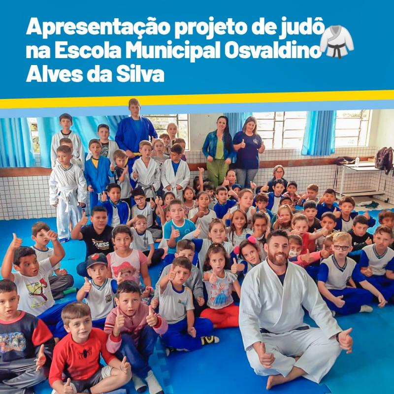 ApresentaÃ§Ã£o do Projeto de JudÃ´ a Escola Municipal em Nova Laranjeiras