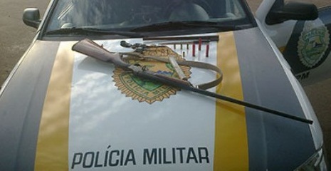 N. Laranjeiras: ApÃ³s briga entre genro e sogro PM apreende arma e muniÃ§Ãµes na Linha Sarandi