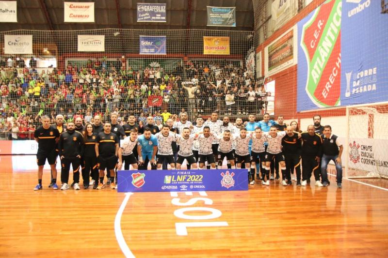 Nesta quinta-feira (23) tem Corinthians x Campo MourÃ£o, jogo de abertura da Liga Nacional de Futsal 2023 