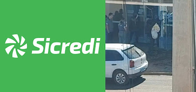 Laranjal: LadrÃµes assaltam agÃªncia do Sicredi e levam sacos de dinheiro