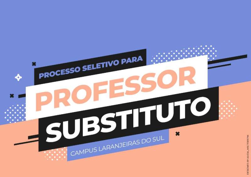 UFFS divulga processo seletivo para contratação de professores substitutos para o Campus Laranjeiras do Sul