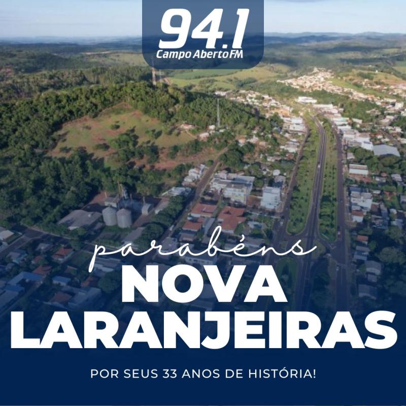 Nova Laranjeiras comemora 33 anos de emancipaÃ§Ã£o nesta terÃ§a (16)