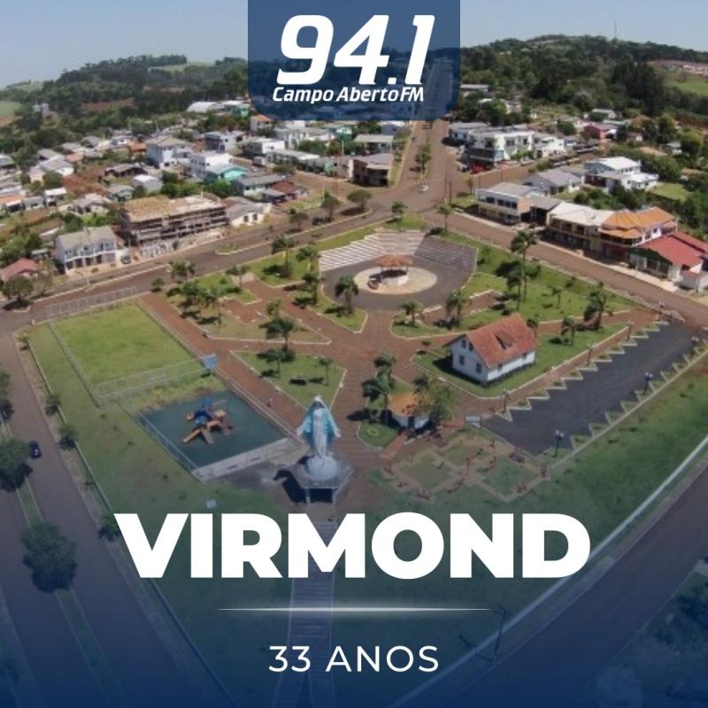 Virmond completa 33 anos de emancipaÃ§Ã£o nesta quarta (17)