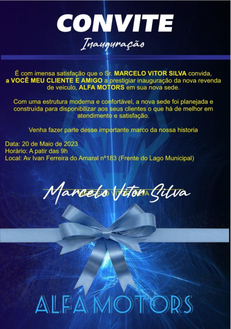 Neste sÃ¡bado (20) InauguraÃ§Ã£o da Alfa Motors em Laranjeiras do Sul 