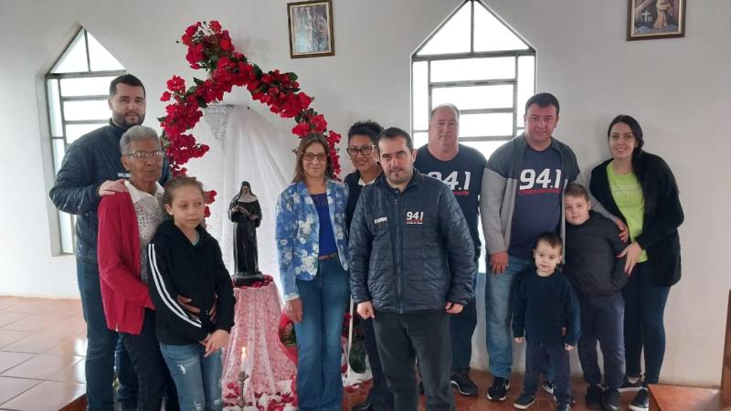 Festa em louvor a Santa Rita de CÃ¡ssia em Porto Barreiro reuniu centenas de fiÃ©is
