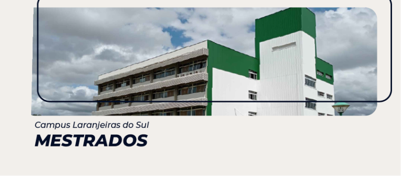 UFFS: Mestrado em Agroecologia e Desenvolvimento Rural SustentÃ¡vel divulga processo seletivo para ingresso em 2023.