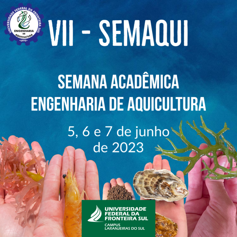 VII Semana Acadêmica de Engenharia de Aquicultura acontece na próxima semana