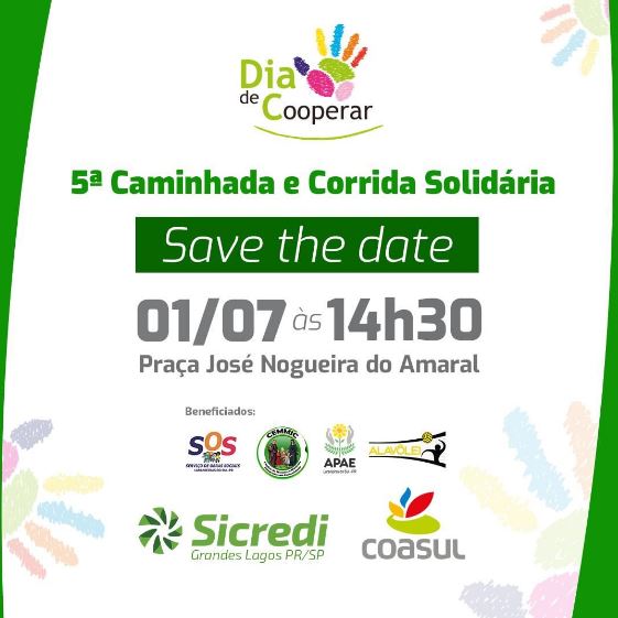 Sicredi e Consul promovem a 5Âª Corrida e Caminhada SolidÃ¡ria no Dia de Cooperar 2023 
