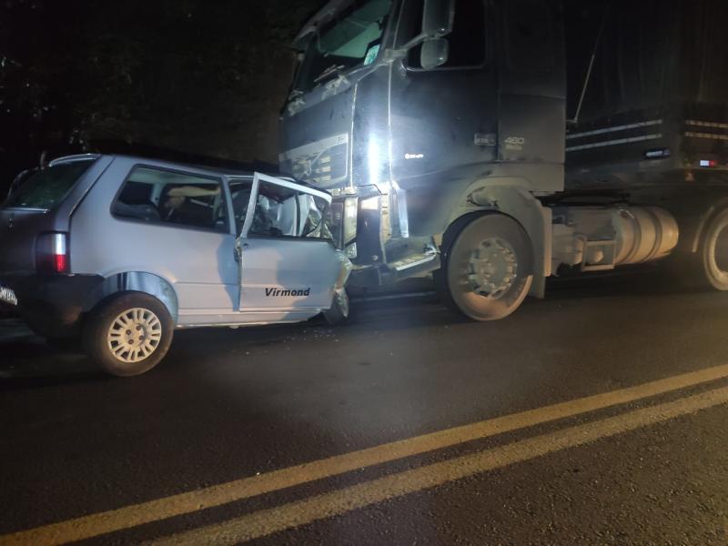 Virmond: LadrÃ£o furta carro da prefeitura e se envolve em acidente na BR 277 