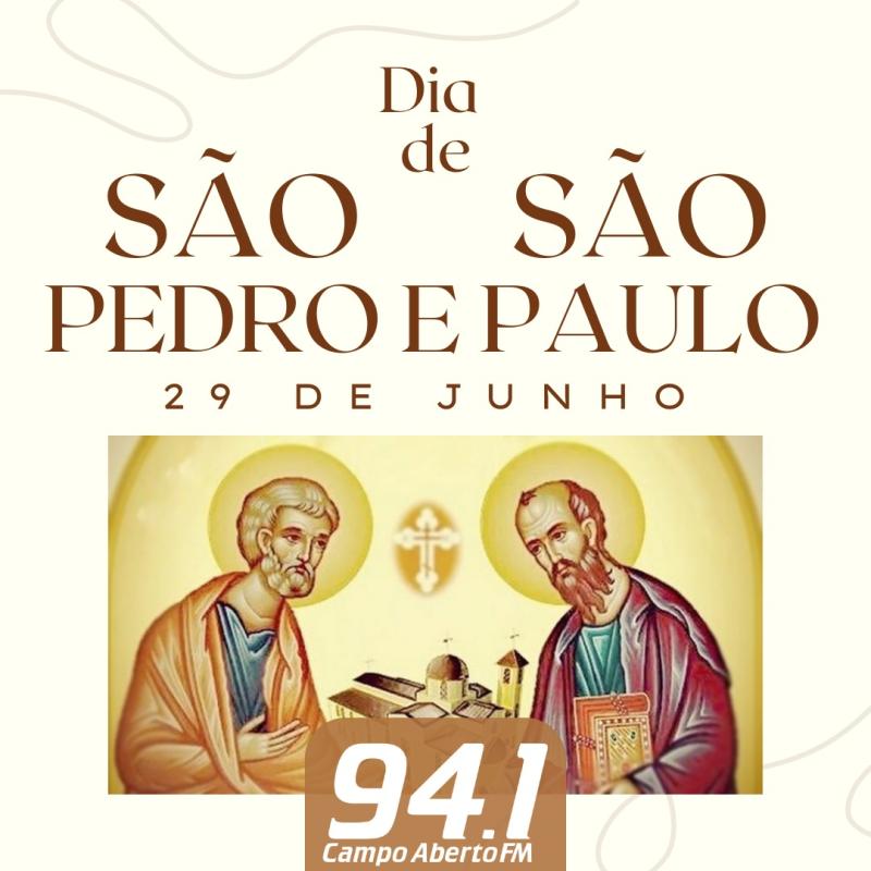 Hoje Ã© dia de SÃ£o Pedro e SÃ£o Paulo. No Bairro Presidente Vargas acontece o 1Âº dia do TrÃ­duo