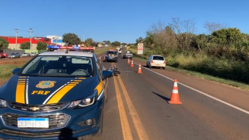 Motociclista morre em grave colisÃ£o de trÃ¢nsito na BR-277 em Santa Tereza do Oeste