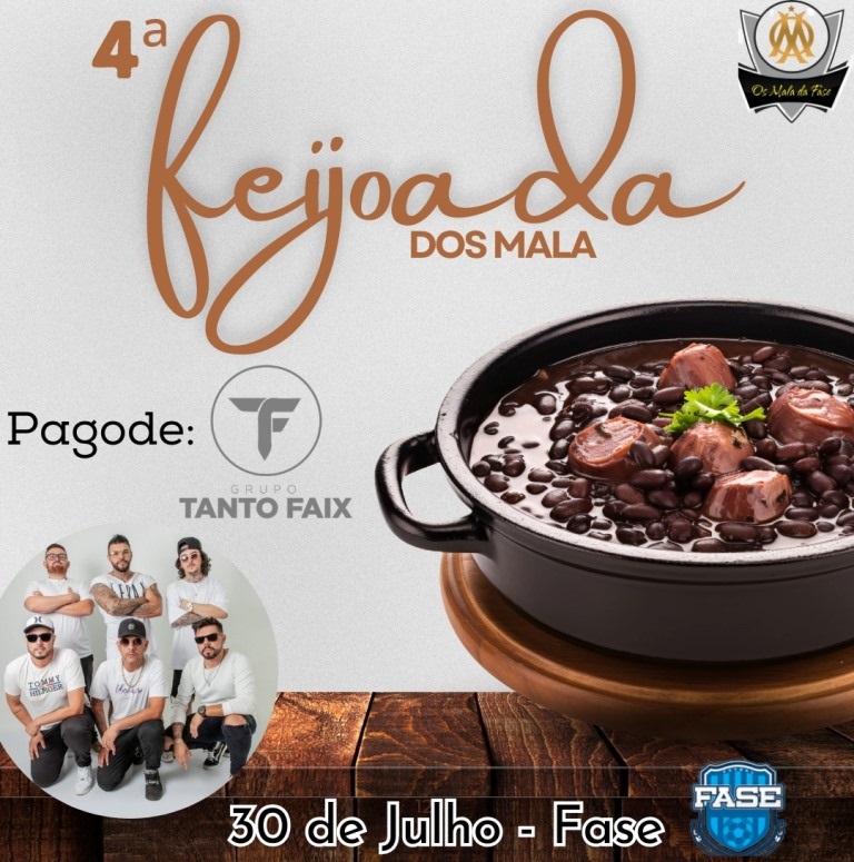 Tudo pronto para a 4Âª ediÃ§Ã£o da Feijoada dos Malas