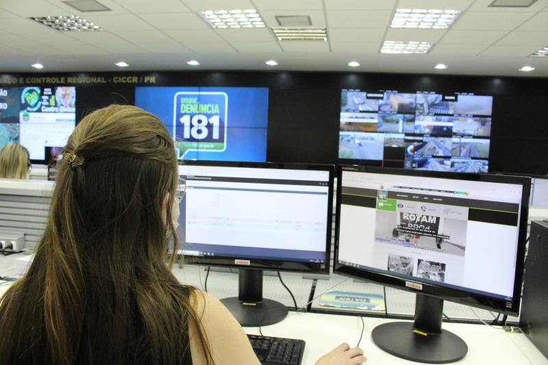 Disque DenÃºncia 181 do ParanÃ¡ registrou 24 mil comunicaÃ§Ãµes de crimes no primeiro semestre