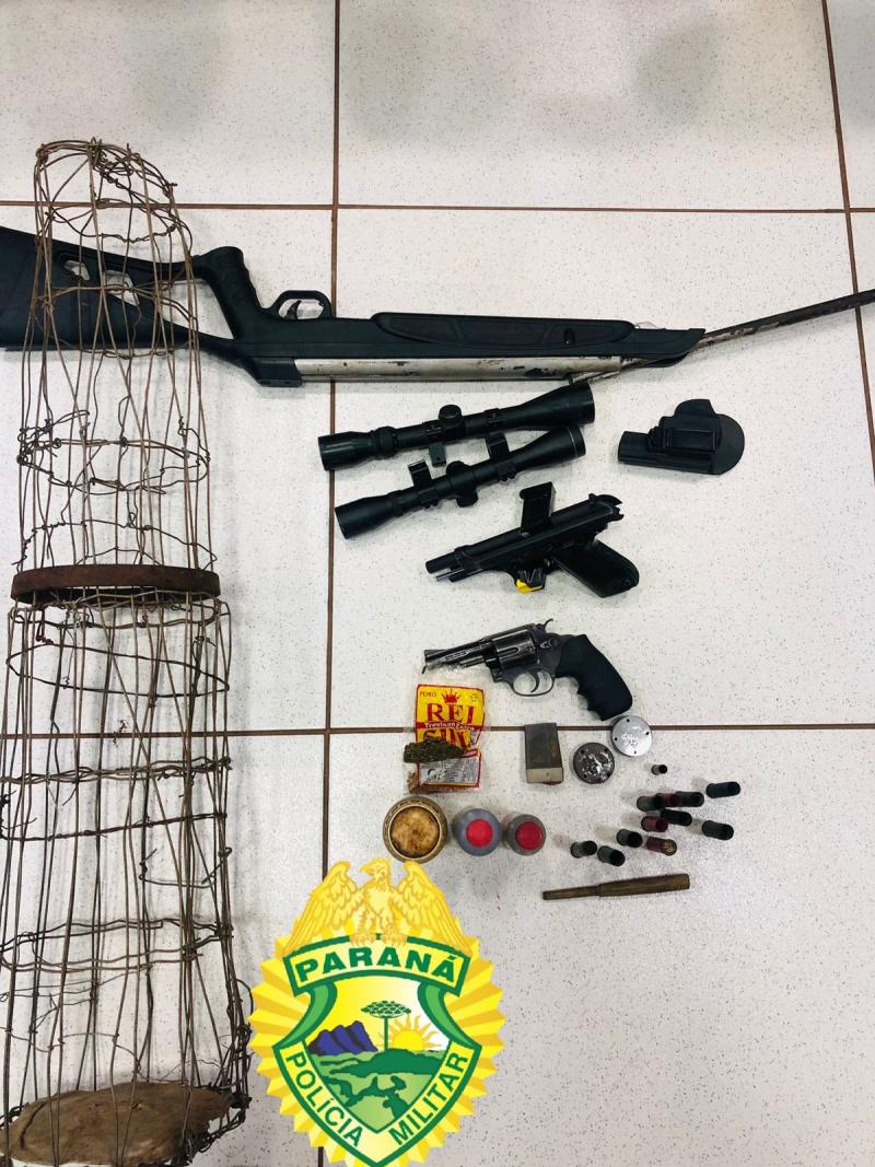 LS: Home Ã© preso com armas e droga no bairro Presidente Vargas