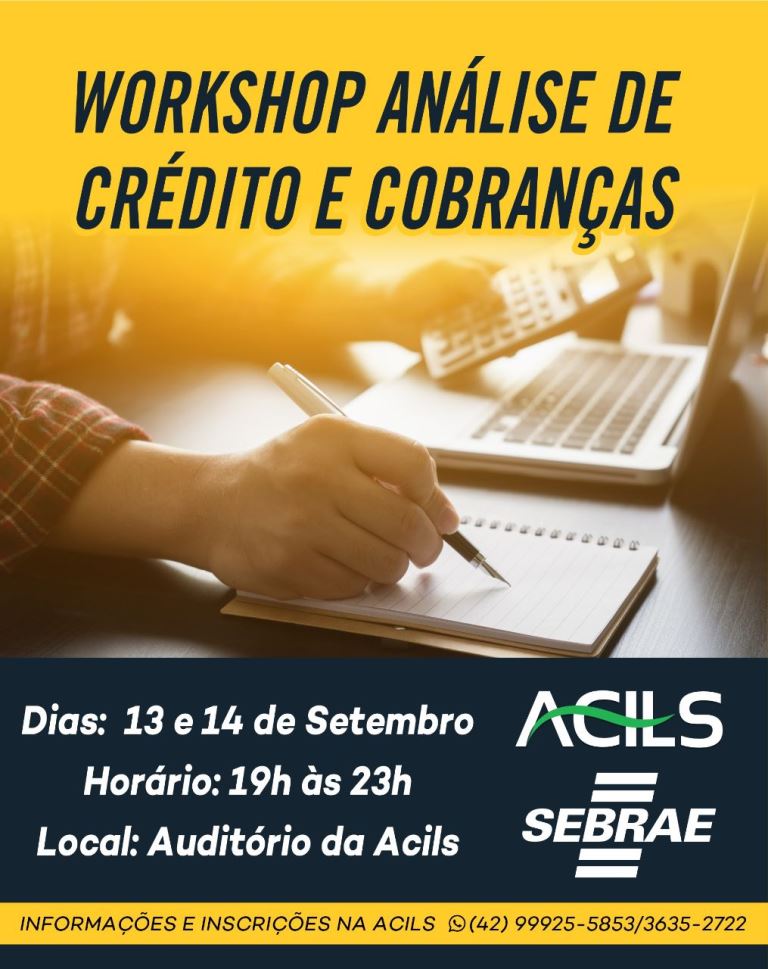 ACILS e SEBRAE/PR Promovem Curso de AnÃ¡lise de CrÃ©dito e AÃ§Ãµes Eficazes de CobranÃ§a