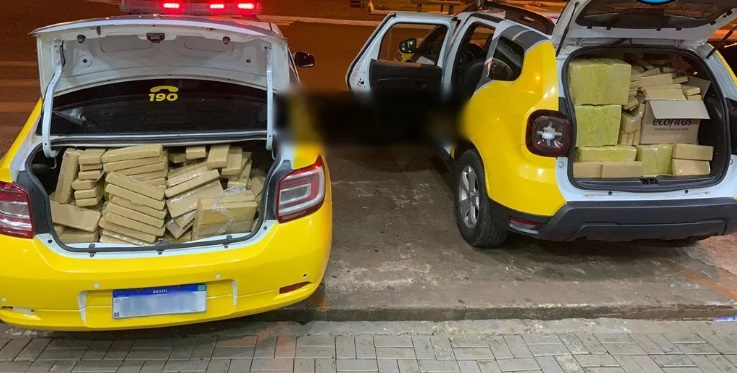 Manoel Ribas: PolÃ­cia Militar apreende carro com mais de 500 quilos de maconha