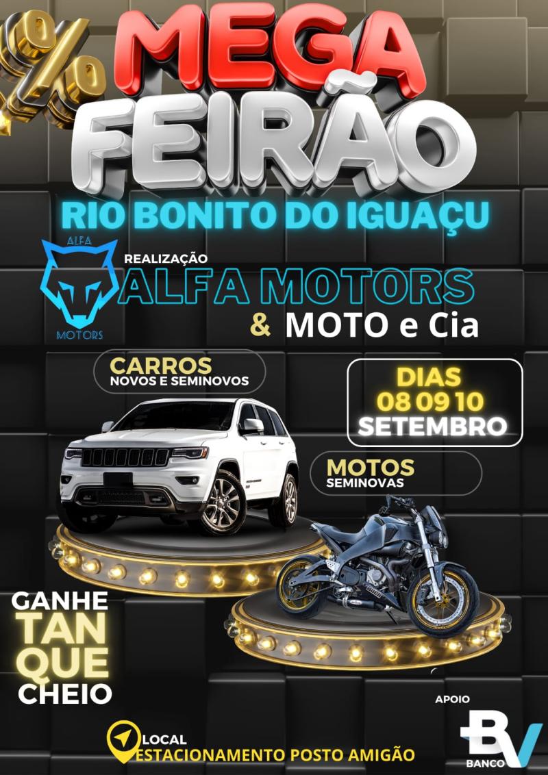 Mega FeirÃ£o de Veiculos da Alfa Motors em Rio Bonito do IguaÃ§u