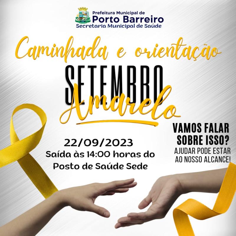 Porto Barreiro realiza a caminhada de orientaÃ§Ã£o Setembro Amarelo