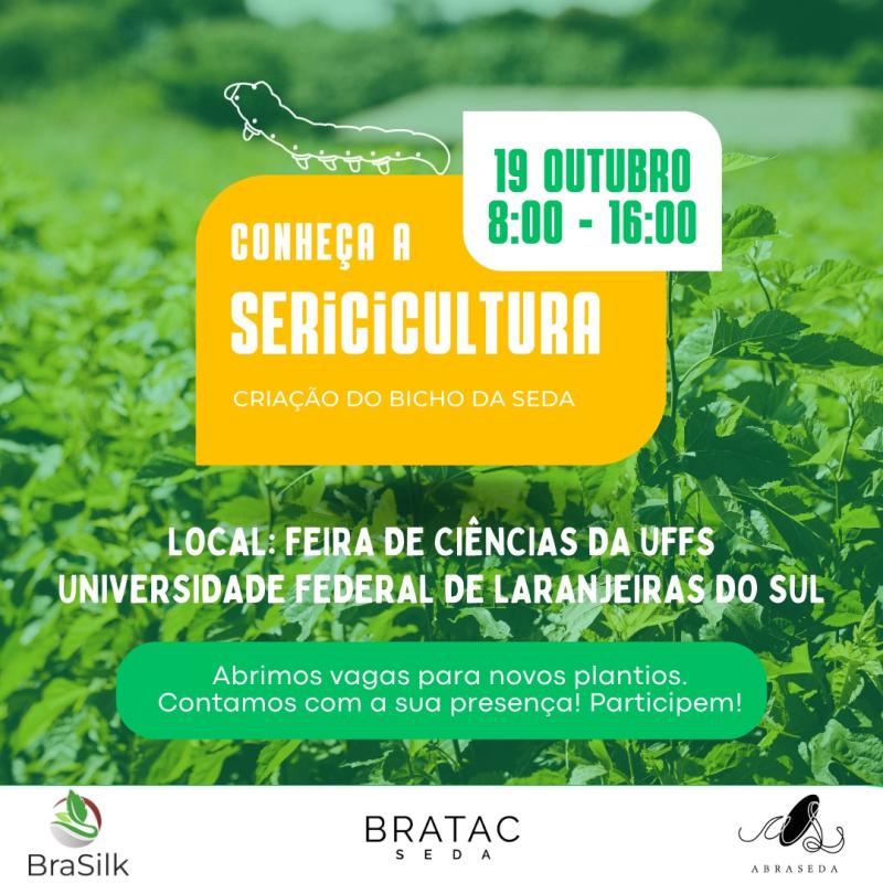 UFFS  - V Feira de CiÃªncias da Cantu  serÃ¡ nesta quinta-feira (19/10)