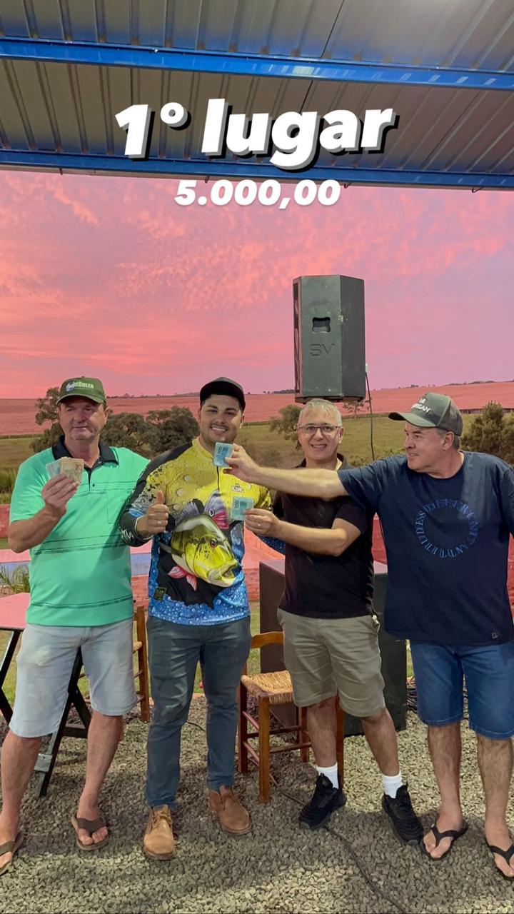 TÃ­tulo do Torneio de Pesca em Nova Laranjeiras do Clube das Ãguas foi para Campo Bonito 