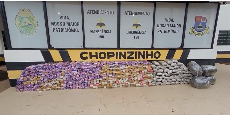 Chopinzinho: PRE apreende mais de meia tonelada de maconha na PRC 158