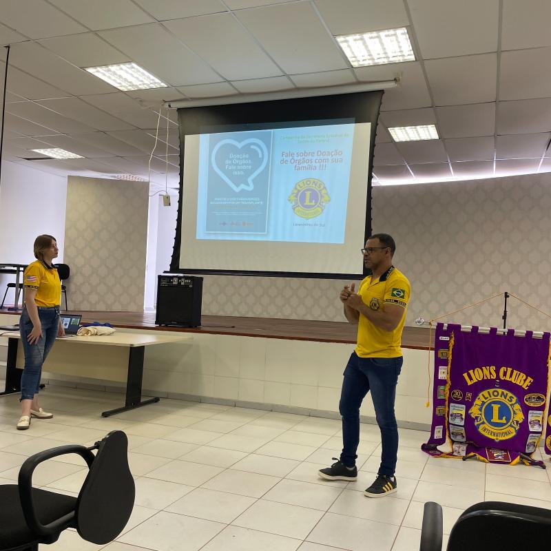 Lions Clube de Laranjeiras do Sul iniciou a Campanha de ConscientizaÃ§Ã£o de doaÃ§Ã£o de Ã“rgÃ£os