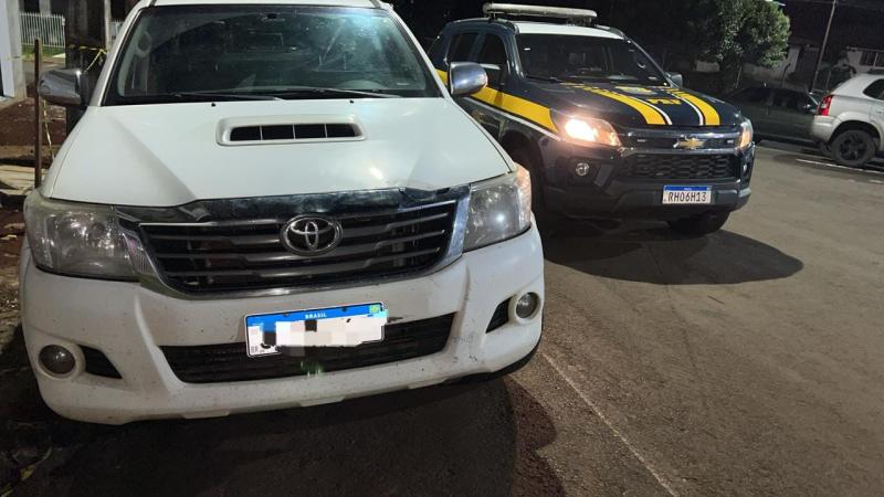 LS: Hilux clonada Ã© apreendida pela PRF na BR 277