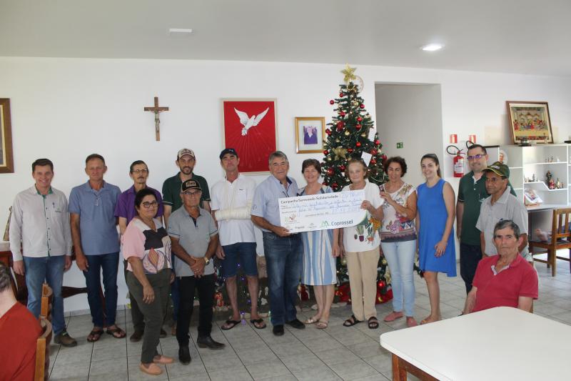 Campanha Semeando Solidariedade Coprossel, traz mais conforto a idosos da Casa de Repouso SÃ£o Francisco Xavier