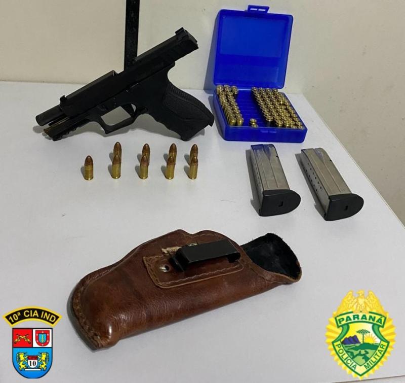 LS: Homem Ã© detido com pistola e vÃ¡rias muniÃ§Ãµes no centro da cidade