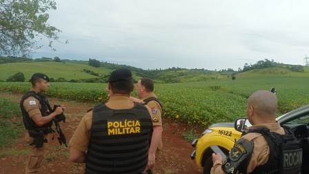 Policia Militar do 3Âº BPM prende dois homens envolvidos no roubo Ã¡ agencia da Sicredi em Saudade do IguaÃ§u