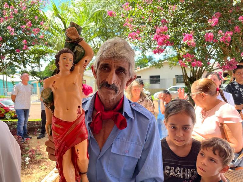 Caravana Evangelizar da Campo Aberto FM esteve na comunidade do Campo do Bugre na Festa de SÃ£o SebastiÃ£o