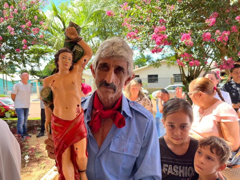 Caravana Evangelizar da Campo Aberto FM esteve na comunidade do Campo do Bugre na Festa de São Sebastião