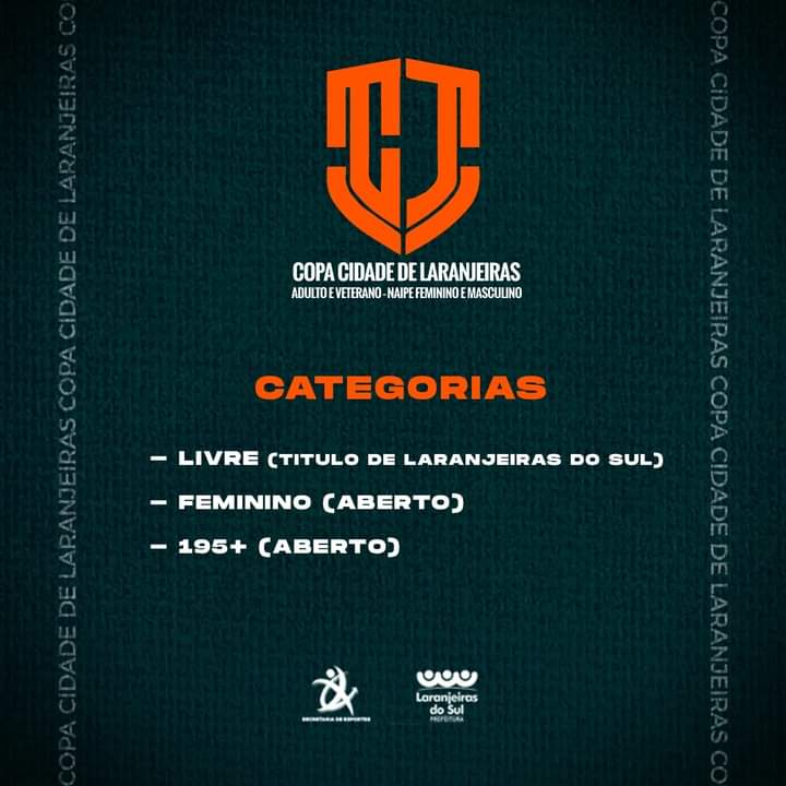 34 equipes disputarÃ£o a Copa Cidade Laranjeiras de Futsal 