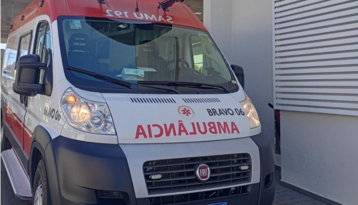 LS: Mulher fica ferida apÃ³s sofrer queda de bicicleta