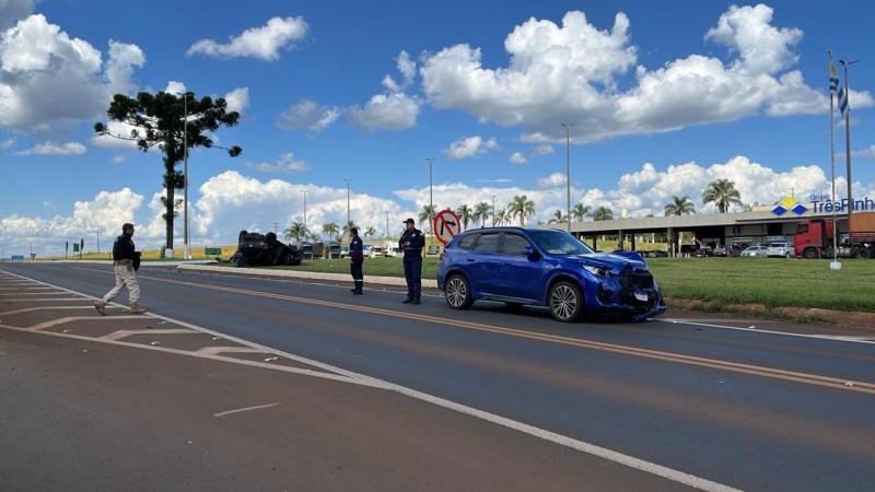 Candói: 4 pessoas ficam feridas em acidente próximo ao Três Pinheiros na BR 277