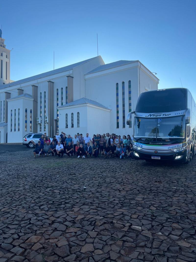 LS: Romaria do TerÃ§o dos Homens da Matriz viajou para o 16Âº Encontro em Aparecida do Note