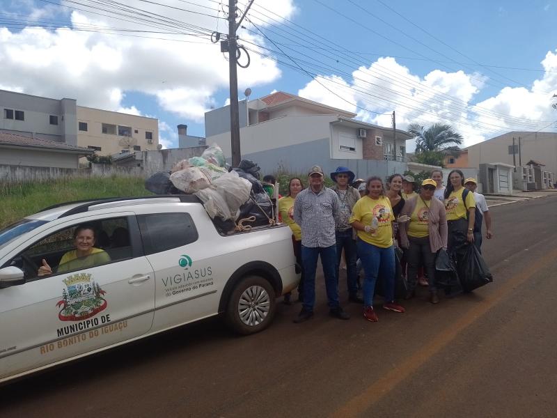 Rio Bonito Iguaçu realizou o Arrastão de Combate a Dengue