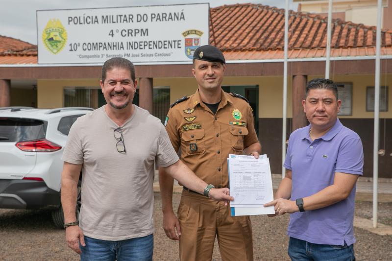 LS: Prefeito inspeciona obras e anuncia recursos para a 10Âª Companhia Independente da PM