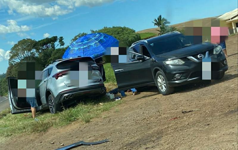 N. Laranjeiras: Acidente na localidade Guaraí deixa duas pessoas feridas