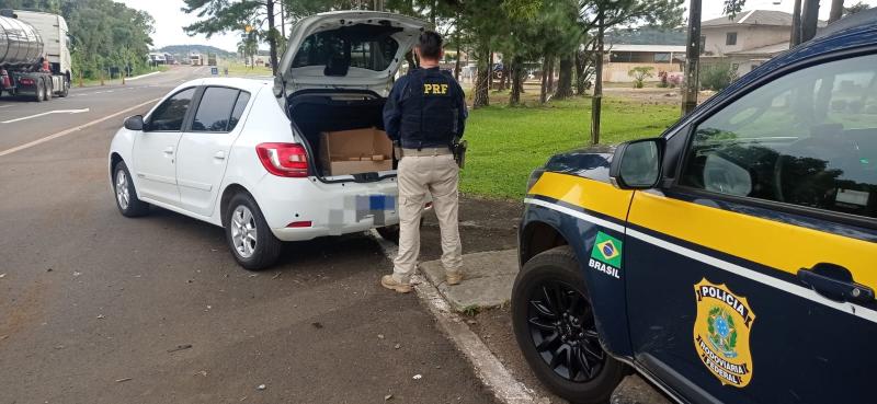 Virmond: PRF apreende 80kg de maconha apÃ³s acompanhamento tÃ¡tico na BR 277