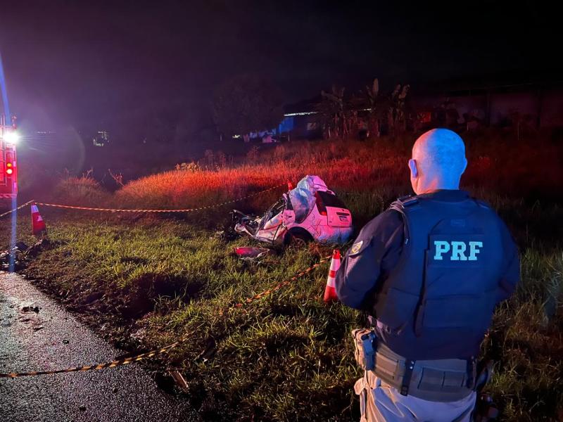 Cantagalo: Duas pessoas morrem apÃ³s grave acidente na BR 277 