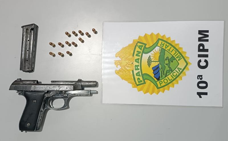 N. Laranjeiras: Jovem é preso com pistola municiada no interior do município