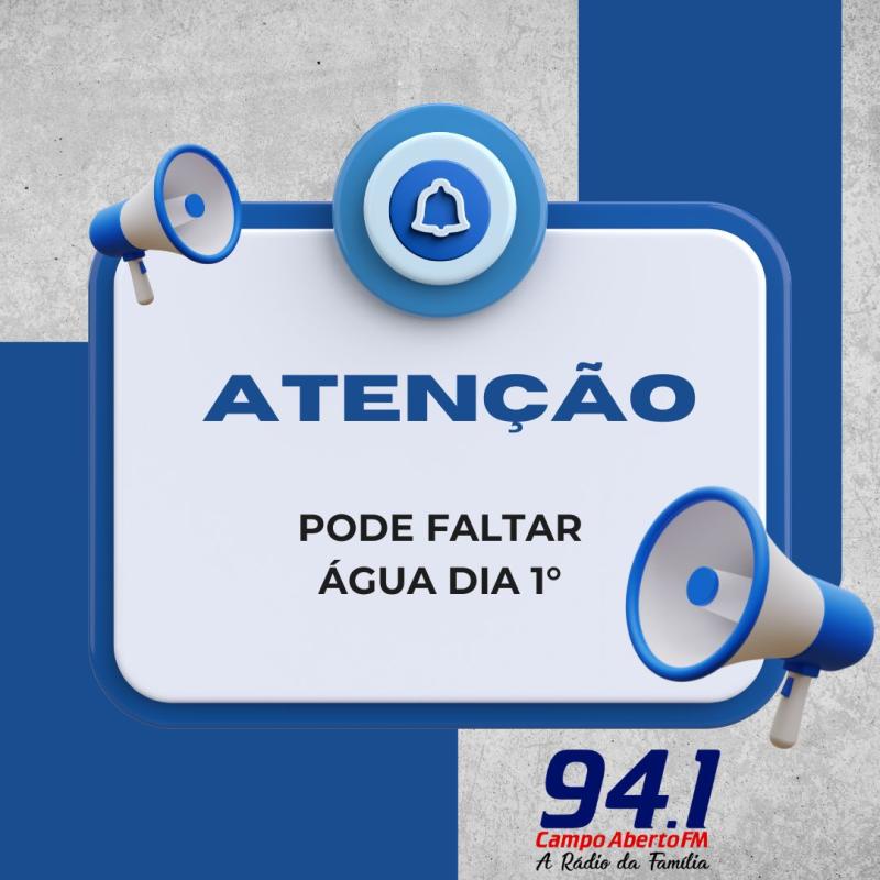 LS: Pode faltar Ã¡gua no feriado