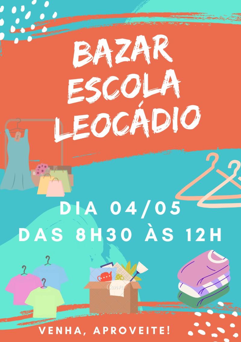 Neste sÃ¡bado (4), tem Bazar na Escola LeocÃ¡dio em Laranjeiras do Sul 