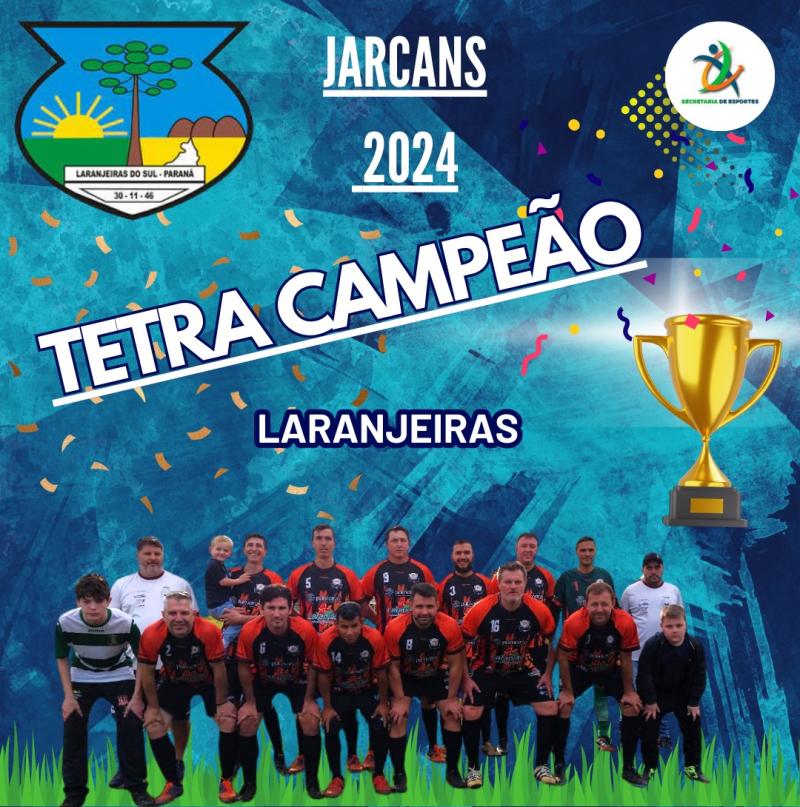 Futebol Sete 35+ de Laranjeiras do Sul Ã© Tetra CampeÃ£o dos JarcanÂ´s 