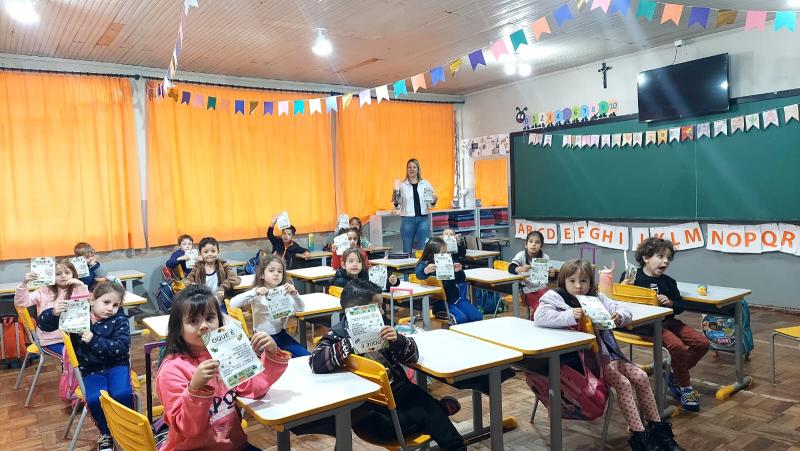 Escola Municipal LeocÃ¡dio JosÃ© Correia se prepara para o Agrinho 2024