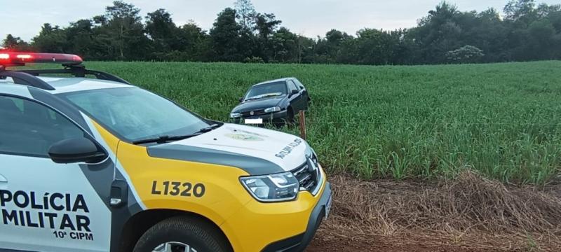 N. Laranjeiras  Policia Militar recupera veÃ­culo furtado em EspigÃ£o Alto do IguaÃ§u